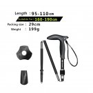 95-110cm_Pioneer 1 Pcs Carbon Fiber T Handle Walking Sticks Outdoor 5 Sections Matte Ultralight Trek 95-110cm_Pioneer 1 Pcs Carbon Fiber T Handle Walking Sticks Outdoor 5 Sections Matte Ultralight Trek