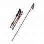 Carbon Fiber Red_TERROR trekking pole carbon fiber folding ultra-light professional outdoor climbing