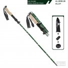 army green_Carbon Fiber 5 Section Ultralight Trekking Poles Walking Stick Trail Running Hiking Alpen