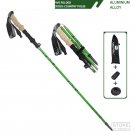 Green_Carbon Fiber 5 Section Ultralight Trekking Poles Walking Stick Trail Running Hiking Alpenstock