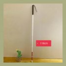 1pc 9-joints 118cm_White Cane Titanium Retractable Crutch for the Blind Person Telescopic Trekking P