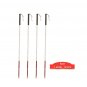 4pcs 7-joints 125cm_White Cane Titanium Retractable Crutch for the Blind Person Telescopic Trekking 