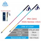 2pcs E4201 115cm_2pcs AONIJIE New Folding Outdoor Quick Lock Hiking Pole Walking Stick 105cm 115cm T