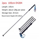 2pcs E4204 105cm_2pcs AONIJIE New Folding Outdoor Quick Lock Hiking Pole Walking Stick 105cm 115cm T