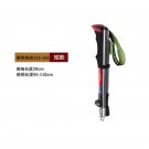 Red 155-165_7075 Aluminum Alloy Outdoor Telescopic Climbing Stick Ultra Light Crutch Folding Stick H