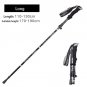 Black long 1PCS_Ultralight Folding Multifunction Trekking Pole Portable Anti Shock Alpenstock Snow W