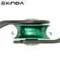 Red_XINDA Professional Small Single Pulley Gear Ball Bearing Mountaineering Rock Climbing Zipline Tr