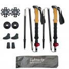 Red_2pcs Walking Stick Trekking Poles Telescopic Baton Nordic Aluminum Carbon Ski Camp Hiking Poles Red_2pcs Walking Stick Trekking Poles Telescopic Baton Nordic Aluminum Carbon Ski Camp Hiking Poles