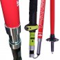 2Pcs Red Short_2 Pack Pioneer Carbon Fiber Trekking Poles Ultralight Folding Collapsible Trail Runni