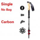SIngle carbon_Climbing Sticks Walking Sticks for Men Women Trekking Poles Self Defense Folding Poles