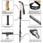 SIngle carbon_Climbing Sticks Walking Sticks for Men Women Trekking Poles Self Defense Folding Poles