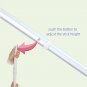 1pc silver color_Silver Titanium Retractable Cane 29-115cm Telescopic Trekking Pole Multifunctional
