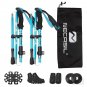 Red_2pcs Trekking Poles Folding Hiking Stick Collapsible Hiking Poles Trekking Stick Walking Poles N