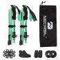 Red_2pcs Trekking Poles Folding Hiking Stick Collapsible Hiking Poles Trekking Stick Walking Poles N