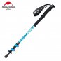 1PC Men Gold_Naturehike 3 Node Adjustable Trekking Pole Ultralight Aluminum Alloy Telescopic Walking