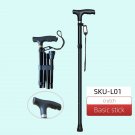 01 basic base_Aluminum Folding Cane with Light Retractable Walking Sticks Foldable Pole for Old Man 