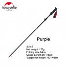 S purple 1PC_Naturehike Carbon Fiber 5 Section Ultralight Trekking Poles Walking Stick Trail Running