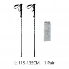L 115-135cm 1pair_115-135cm Ultralight Carbon Fiber Telescopic Sticks Trekking Poles Outdoor Walking