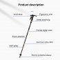 RM1573 Blue_Outdoor trekking pole removable telescopic aluminum alloy trekking pole for elderly men
