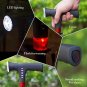Hiking Adjustable Folding Cane With Alarm LED Light Radio And Cushionable Handle Safety Outdoor Walk