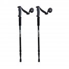 2pcs black 135cm_3-S Telescopic Stick 64-135cm Retractile Self Defense Retractable Cane Expandable D