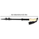 black_Aluminum Outdoor Hiking Anti Shock Walking Sticks Telescopic Trekking Climbing Poles Triple-Se