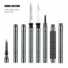 Style 2-Seven Joints_CEOI GWOK Outdoor Trekking Pole Cane Telescopic Stick Straight Handle Walking C