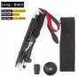 Long-Red_Ultralight Trekking Poles Walking Sticks Hiking Canes Folding Aluminum Walking Pole Walking