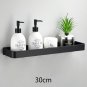 30cm Black_Bathroom Shelf No Drill Organizer Shower Storage Rack Black Corner Shelves Wall Mounted A