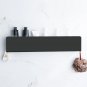 Gray 30cm_Black Bathroom Organizer Shelf With Hooks Aluminum Kitchen Decoration Shelves On Wall Show