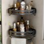 Black 2Triangle Rod_Bathroom Corner Rack Punch-Free Wall-Mounted Aluminum Shampoo Bottle Storage Wat