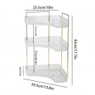 3 Corner Crystal_Bathroom Corner Storage Organizer Shelf Home Makeup Skincare Shampoo Lipstick Table
