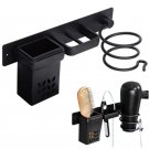 3-in-1 leaf style_Hair Dryer Storage Rack Curling Iron Organizer Straightener Holder Standing Multi-