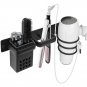 Leaf style_Hair Dryer Storage Rack Curling Iron Organizer Straightener Holder Standing Multi-Functio