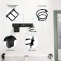Line type_Hair Dryer Storage Rack Curling Iron Organizer Straightener Holder Standing Multi-Function