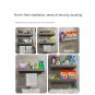 Two piece set 30cm_Gun Gray Bathroom Storage Rack Wall-Mounted bathroom shelves Machine Top Punch-Fr