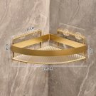 A.1 set_Gold Bathroom Storage Rack  non punching tripod Wall Mounted Storage holder Shampoo shower g