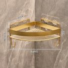A.1 set with hook_Gold Bathroom Storage Rack  non punching tripod Wall Mounted Storage holder Shampo
