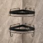 B. layers_Gold Bathroom Storage Rack non punching tripod Wall Mounted Storage holder Shampoo shower