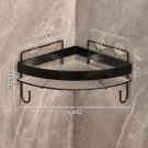 B.1 set with hook_Gold Bathroom Storage Rack  non punching tripod Wall Mounted Storage holder Shampo