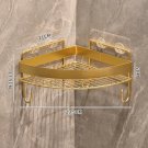 C.1 set with hook_Gold Bathroom Storage Rack  non punching tripod Wall Mounted Storage holder Shampo