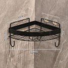 D.1 set with hook_Gold Bathroom Storage Rack  non punching tripod Wall Mounted Storage holder Shampo
