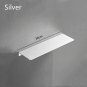 30 CM_Silver Kitchen Storage Shelf Aluminum Wall Hanging Bathroom Mirror Front Storage Tray Makeup T
