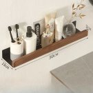 b50CM_wood bathroom storage shelf，Storage Holders Racks Wall-Mounted Punch,light luxury living roo