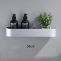 30cm matte_Nordic Bathroom Shelf Rack No Drill Wall Mounted Shelves Bath Towel Holder Black Shower S