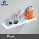 30cm single white_Black / White Bathroom Shelf Shampoo Holder Kitchen Storage Rack Bathroom Hardware