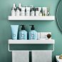 40cm bar 5hook white_Black / White Bathroom Shelf Shampoo Holder Kitchen Storage Rack Bathroom Hardw