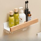 A30CM_Bathroom Shelves，Wooden Storage Holders，Room Storage Shelves，Wall-Mounted Punch, Seasoni