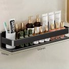 Black 50cm_Bathroom Shelf Without Drilling Makeup Organizer Shampoo Storage Shelf Storage Rack For K