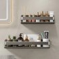 Gray 30cm_Bathroom Shelf Without Drilling Makeup Organizer Shampoo Storage Shelf Storage Rack For Ki